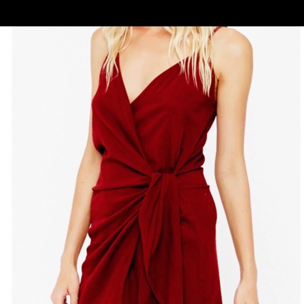 Faithful the brand red wrap dress 12